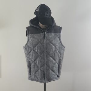Men's Quilted Gray Vest
